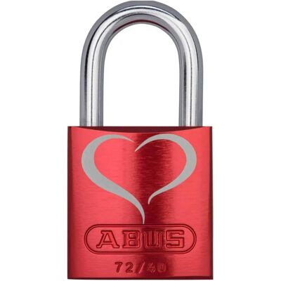 Abus 72/40 Rotes Love Lock Vorhängeschloss Abus 72/40 Rotes Love Lock Vorhängeschloss