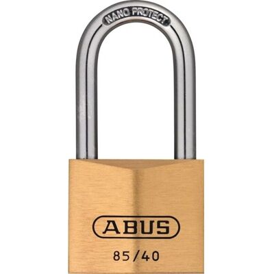 Abus Vorhängeschloss 85/40HB40 Massiv Messing - Vorhängeschloss Abus Vorhängeschloss 85/40HB40 Massiv Messing - Vorhängeschloss