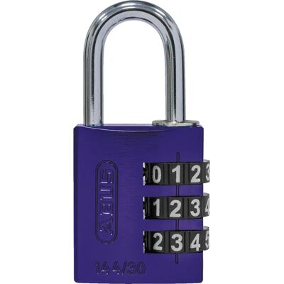 Abus 144/30 Niebieski aluminiowy kłódka - Kłódka, Kombinacja, 3-cyfrowa Abus 144/30 Niebieski aluminiowy kłódka - Kłódka, Kombinacja, 3-cyfrowa
