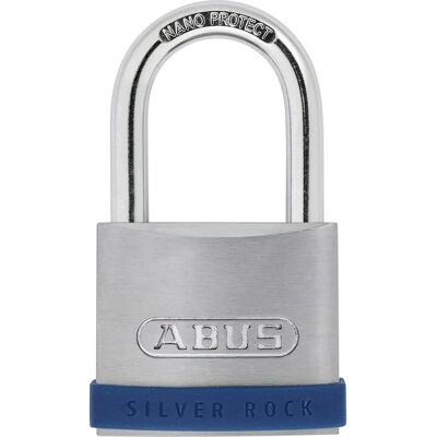 Abus Silver Rock 5 Cadenas - Corps en zinc, Serrure à clé, Bleu - Niveau de sécurité 5 Abus Silver Rock 5 Cadenas - Corps en zinc, Serrure à clé, Bleu - Niveau de sécurité 5