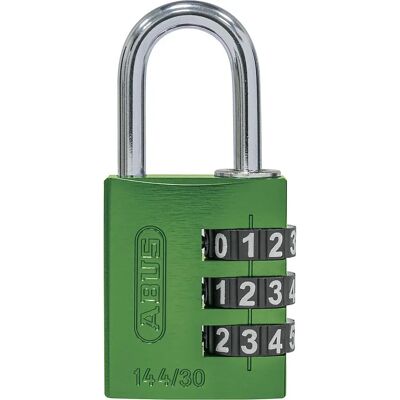 ABUS Aluminium Zahlenschloss - 144/30 Lock-Tag, Packung 6, Grün ABUS Aluminium Zahlenschloss - 144/30 Lock-Tag, Packung 6, Grün