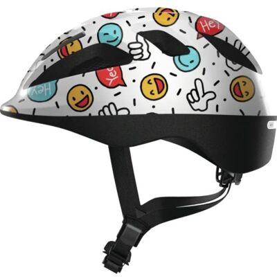 Abus Smooty 2.0 Wit Smiley M-50-55 - Helmet Abus Smooty 2.0 Wit Smiley M-50-55 - Helmet