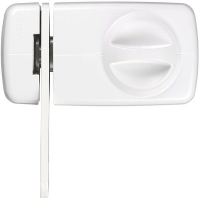 Abus 533006-7030W Witte bovenop knopslot met cilinder - Deurslot Abus 533006-7030W Witte bovenop knopslot met cilinder - Deurslot