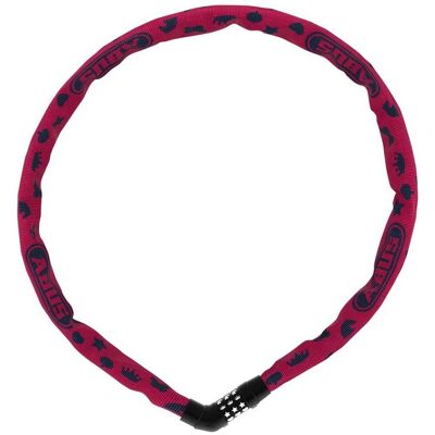 Abus Steel-O-Chain 4804C Symbole - Pink - Fahrradschloss Abus Steel-O-Chain 4804C Symbole - Pink - Fahrradschloss