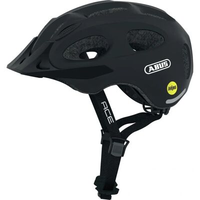 Abus Youn-I Ace Mips Velours Schwarzer LED Helm - Groß 56-61 cm Abus Youn-I Ace Mips Velours Schwarzer LED Helm - Groß 56-61 cm