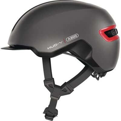 ABUS HUD-Y Bike Helmet - Grau, S, Urban Design ABUS HUD-Y Bike Helmet - Grau, S, Urban Design