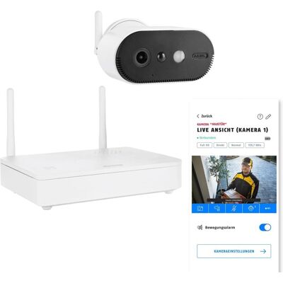 ABUS Hvid Kamera Sæt - 4-Kanals HD Sikkerhedssystem ABUS Hvid Kamera Sæt - 4-Kanals HD Sikkerhedssystem