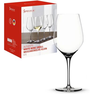 Spiegelau Authenticis White Wine Glass Set - 4pcs, Crystal Spiegelau Authenticis White Wine Glass Set - 4pcs, Crystal