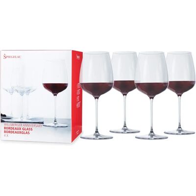 Ensemble de 4 verres à vin rouge Bordeaux Spiegelau Ensemble de 4 verres à vin rouge Bordeaux Spiegelau