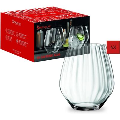 Ensemble de 4 verres en cristal pour gin tonic - Spiegelau Ensemble de 4 verres en cristal pour gin tonic - Spiegelau
