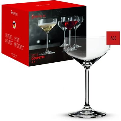 Spiegelau Krystall Coupe Glass Sett - 4 stk - 29cl Spiegelau Krystall Coupe Glass Sett - 4 stk - 29cl