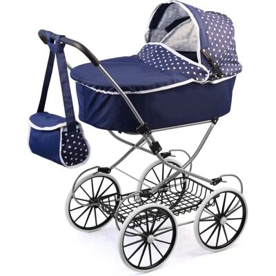 Wózek dla lalek Reig Classic Deluxe - Niebieski - 70x42x89cm Wózek dla lalek Reig Classic Deluxe - Niebieski - 70x42x89cm