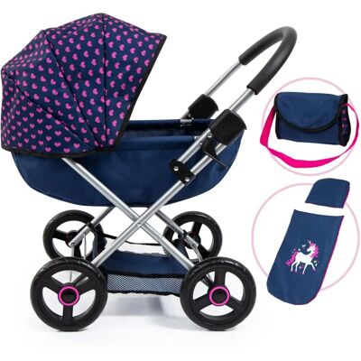 Poussette Poupée Bayer Design Bleu Foncé - Doll Pram Poussette Poupée Bayer Design Bleu Foncé - Doll Pram
