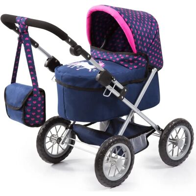 Passeggino per Bambole BAYER Design 13054AA Blu navy - Doll stroller Passeggino per Bambole BAYER Design 13054AA Blu navy - Doll stroller