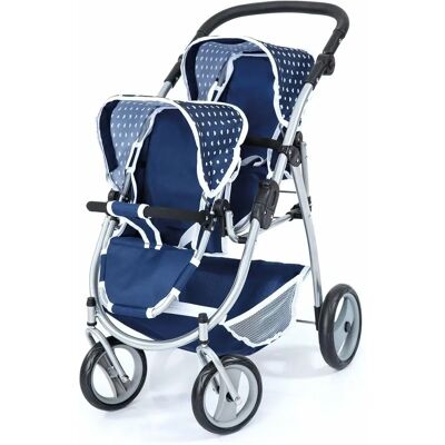 Passeggino per bambole Reig Tandem Blu - Leggero, 73x63x46cm Passeggino per bambole Reig Tandem Blu - Leggero, 73x63x46cm