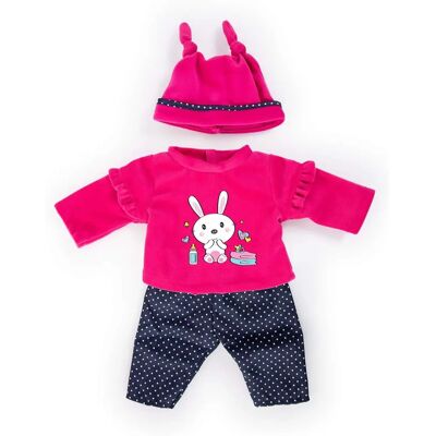 Ensemble Vêtements Poupée BAYER - Robe, Pantalon, Chapeau - 33-38 cm Ensemble Vêtements Poupée BAYER - Robe, Pantalon, Chapeau - 33-38 cm