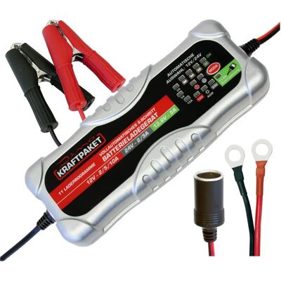 Dino Acculader - Automatisch, 12V/24V, 10A, Meerdere Programma's Dino Acculader - Automatisch, 12V/24V, 10A, Meerdere Programma's