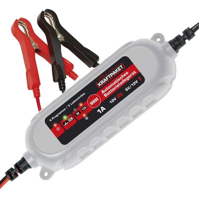 Dino KRAFTPAKET Chargeur de Batterie Automatique - 6/12V 1A - Publicité Dino KRAFTPAKET Chargeur de Batterie Automatique - 6/12V 1A - Publicité