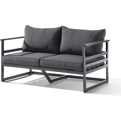 Sieger - Sydney Lounge 2-Sitzer Sofa - Grau Aluminium - 2-Sitzer - Outdoor-Möbel-Set Sieger - Sydney Lounge 2-Sitzer Sofa - Grau Aluminium - 2-Sitzer - Outdoor-Möbel-Set