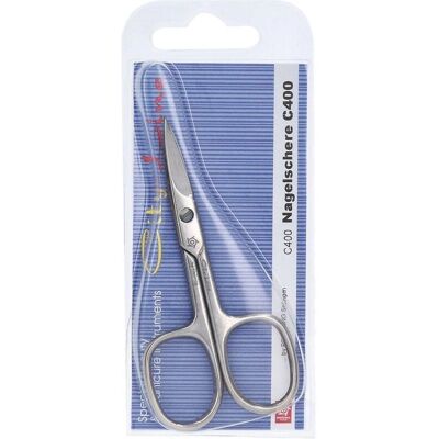 Nagelschere C400 - Edelstahl, Gebogene Klingen, Handgeschärft, 9cm - Nagelschere Nagelschere C400 - Edelstahl, Gebogene Klingen, Handgeschärft, 9cm - Nagelschere