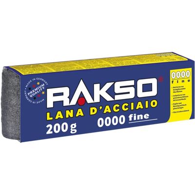 RAKSO Laine d'Acier Grade Fin 0000 - Laine d'Acier - Publicité RAKSO Laine d'Acier Grade Fin 0000 - Laine d'Acier - Publicité