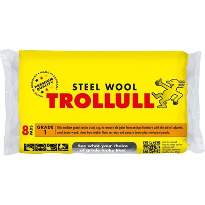 Trollull Steel Wool Pads - Large, Grade 1 Trollull Steel Wool Pads - Large, Grade 1