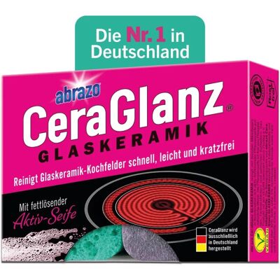 Abrazo CeraGlanz Glaskeramikreiniger - Reinigungsschwamm Abrazo CeraGlanz Glaskeramikreiniger - Reinigungsschwamm