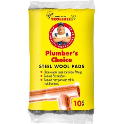 Rustins - Trollull Plumber's Choice - 200 g - Trollull - Tampons d’acier - Publicité Rustins - Trollull Plumber's Choice - 200 g - Trollull - Tampons d’acier - Publicité