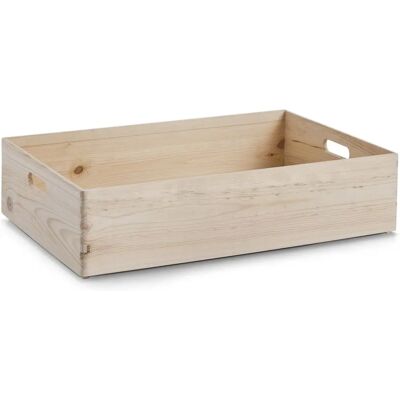 Zeller Aufbewahrungsbox - Kiefernholz, Vielzweck, 60x40x15cm Zeller Aufbewahrungsbox - Kiefernholz, Vielzweck, 60x40x15cm