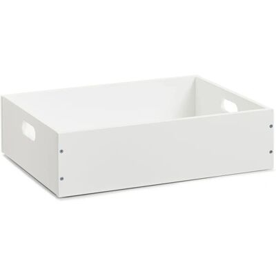 Boîte de rangement blanche Zeller - 40x30x11 cm - Boîte de stockage - Publicité Boîte de rangement blanche Zeller - 40x30x11 cm - Boîte de stockage - Publicité