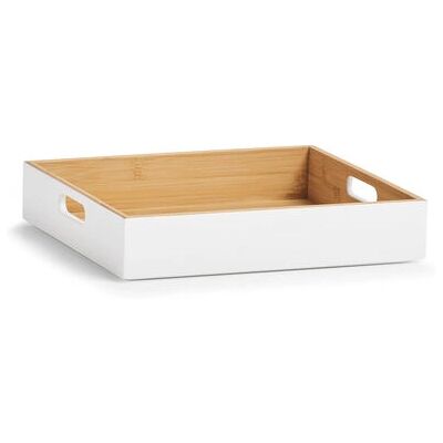 Zeller Present 13358 storage box - Rectangular Bamboo White Zeller Present 13358 storage box - Rectangular Bamboo White