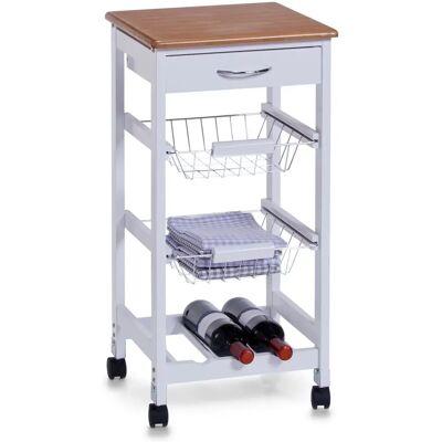 Carro de Cocina Bamboo ZELLER PRESENT - Almacenamiento Multifuncional Carro de Cocina Bamboo ZELLER PRESENT - Almacenamiento Multifuncional