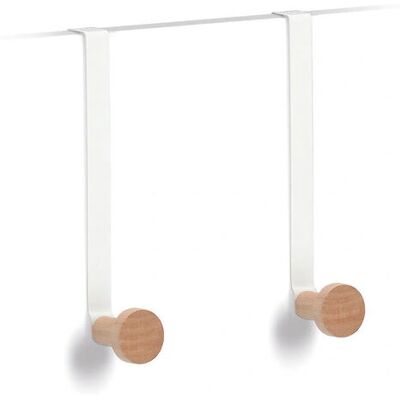 Zeller Present - 13836 - White - 2-hook - Coat Rack Zeller Present - 13836 - White - 2-hook - Coat Rack