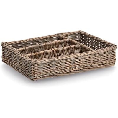 Zeller Present Besteckkorb aus Weide - Besteckkasten Zeller Present Besteckkorb aus Weide - Besteckkasten