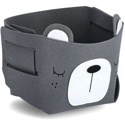 Panier de rangement Zeller Ours - Organiseur de jouets en feutre - 21x21x17 cm - Publicité Panier de rangement Zeller Ours - Organiseur de jouets en feutre - 21x21x17 cm - Publicité