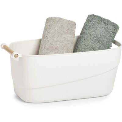 ZELLER Aufbewahrungsbox - 40x21,5x18 cm - Weiß ZELLER Aufbewahrungsbox - 40x21,5x18 cm - Weiß