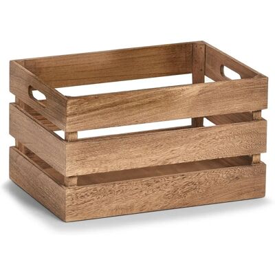ZELLER Träförvaringslåda - 35x25x20 cm - Brun - Förvaringslåda ZELLER Träförvaringslåda - 35x25x20 cm - Brun - Förvaringslåda
