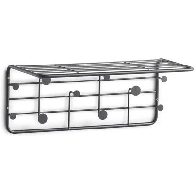 Perchero de metal ZELLER PRESENT con estante - Estilo industrial moderno Perchero de metal ZELLER PRESENT con estante - Estilo industrial moderno