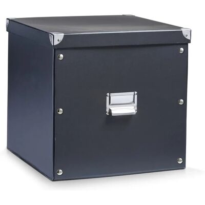 Zeller Opbergdoos - Blauw - 33.5x33x32cm - Opbergdoos Zeller Opbergdoos - Blauw - 33.5x33x32cm - Opbergdoos