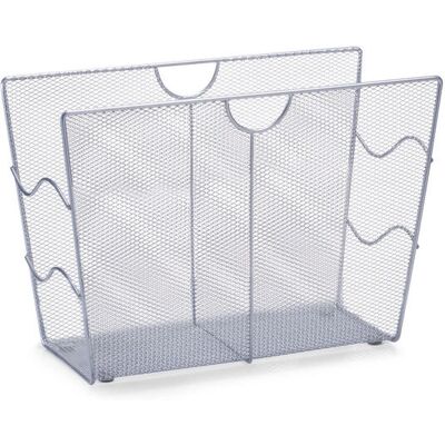 Portariviste Zeller Meshline - Acciaio Grigio Robusto - Organizer A4 Portariviste Zeller Meshline - Acciaio Grigio Robusto - Organizer A4