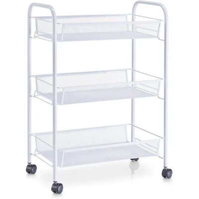 Carrello da bagno ZELLER PRESENT Mesh - 43,5x62,5x26cm, bianco Carrello da bagno ZELLER PRESENT Mesh - 43,5x62,5x26cm, bianco