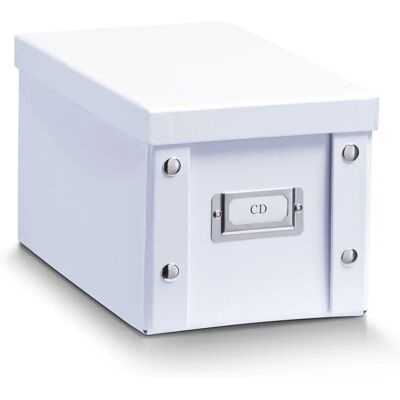 Zeller Present 17760 Boîte de Rangement CD Blanche - 20 Disques - Publicité Zeller Present 17760 Boîte de Rangement CD Blanche - 20 Disques - Publicité