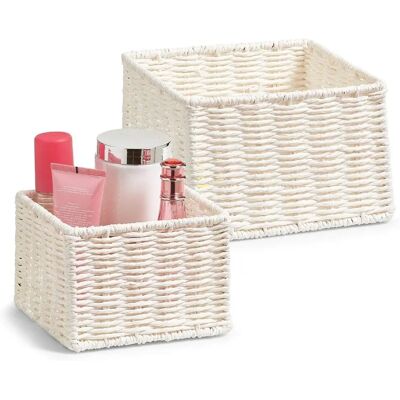 ZELLER Witte Opbergmand - Praktische Organizers voor Bad & Huis ZELLER Witte Opbergmand - Praktische Organizers voor Bad & Huis