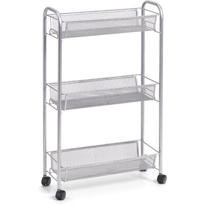 Carro de almacenamiento Mesh ZELLER - Organizador para cocina o baño Carro de almacenamiento Mesh ZELLER - Organizador para cocina o baño