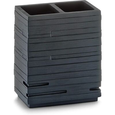ZELLER PRESENT Support spazzolini e dentifricio - Ardesia nero - Organizer bagno ZELLER PRESENT Support spazzolini e dentifricio - Ardesia nero - Organizer bagno