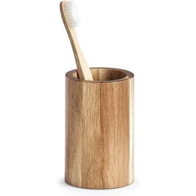 ZELLER Porte brosse en bois d'acacia - Porte brosse ZELLER Porte brosse en bois d'acacia - Porte brosse