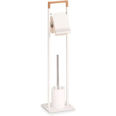 Supporto 2-in-1 per spazzola e carta igienica ZELLER - Accessorio bagno Supporto 2-in-1 per spazzola e carta igienica ZELLER - Accessorio bagno
