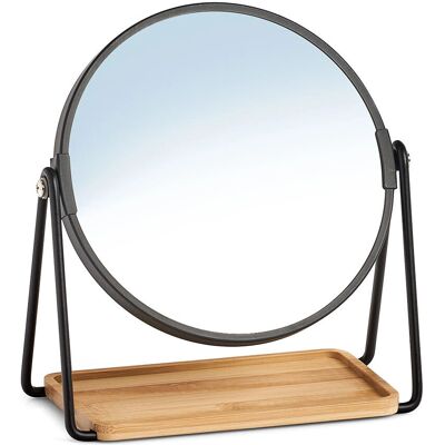 Zeller Make-up Spiegel - Doppelseitig, Verstellbar, Schwarz Zeller Make-up Spiegel - Doppelseitig, Verstellbar, Schwarz