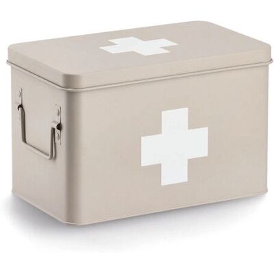 Zeller Present 19241 Aufbewahrungsbox - Metall Beige - Erste Hilfe Zeller Present 19241 Aufbewahrungsbox - Metall Beige - Erste Hilfe