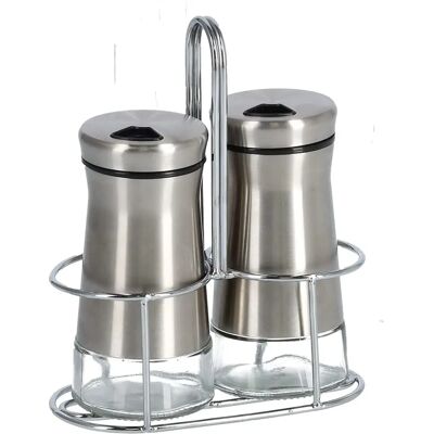 ZELLER PRESENT Edelstahl Salz- und Pfefferstreuer - Salz- und Pfeffermühle ZELLER PRESENT Edelstahl Salz- und Pfefferstreuer - Salz- und Pfeffermühle
